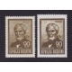 ARGENTINA 1964 GJ 1320B ESTAMPILLAS NUEVA MINT EL RARO BROWN SATINADO CHICO + SATINADO GRANDE PARA COMPARAR U$ 125